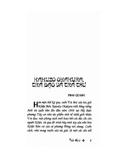 Trà Thư (Truy lại cội nguồn nền văn hóa trà) - Kakuzo Okakura - Hình ảnh 2