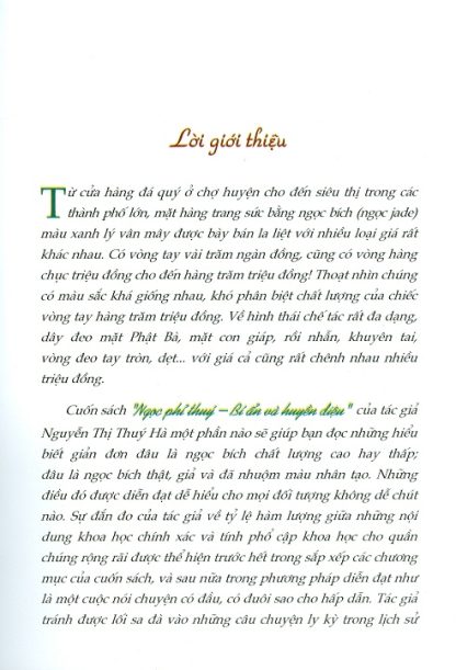 Ngọc phỉ thúy bí ẩn và huyền diệu - Nguyễn Thị Thúy Hà - Hình ảnh 5