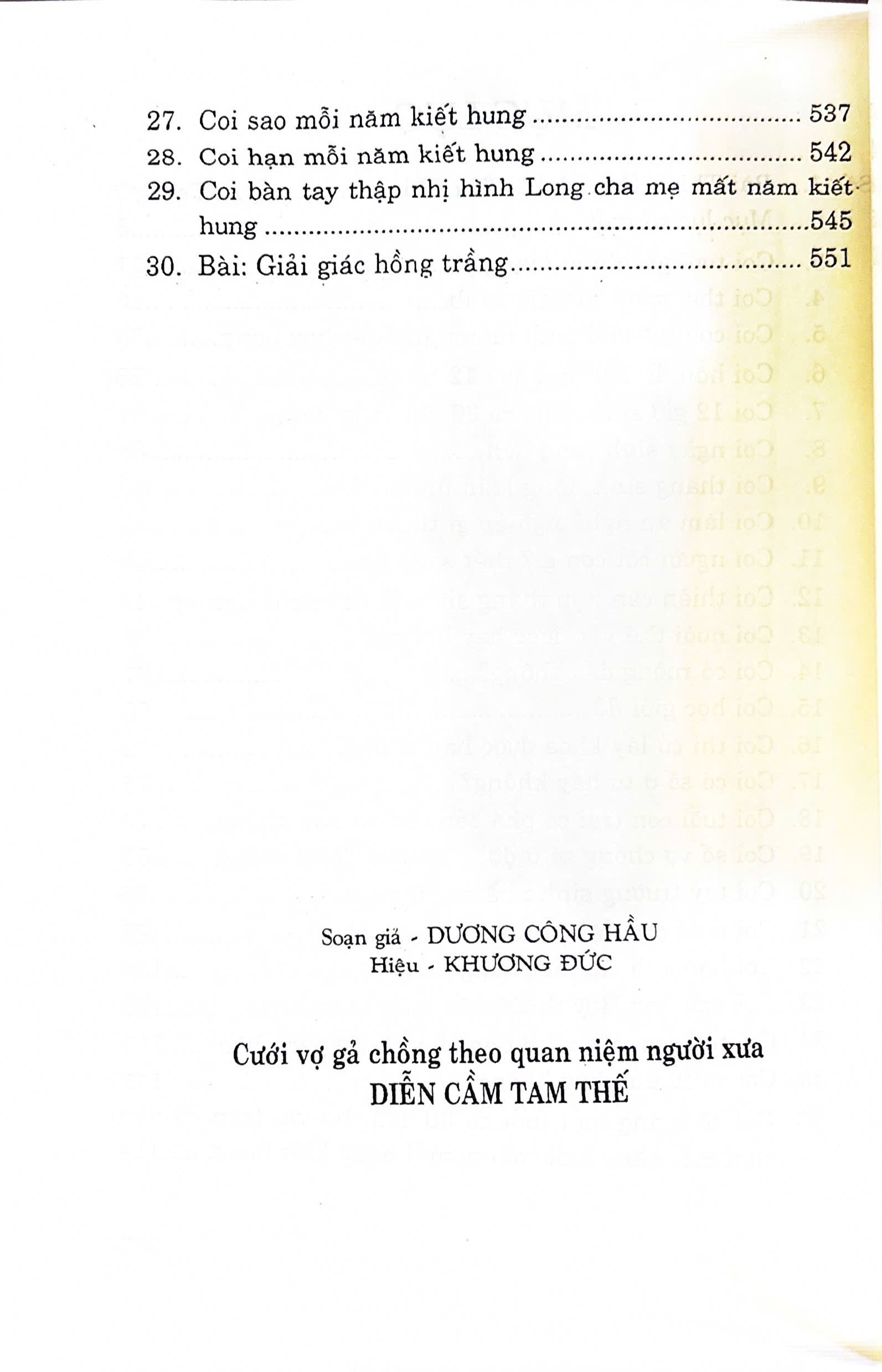 Diễn Cầm Tam Thế (Cưới Vợ Gả Chồng Theo Quan Điểm Người Xưa) - Dương Công Hầu 568 Trang - Ảnh 6