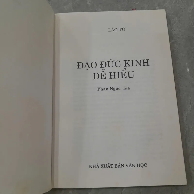 Lão Tử Đạo Đức Kinh Dễ Hiểu - Phan Ngọc - Ảnh 3