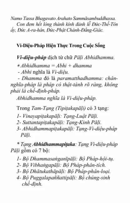 Vi Diệu Pháp Hiện Thực Trong Cuộc Sống - Tỳ Khưu Hộ Pháp (Tái Bản 2019) - Hình ảnh 4