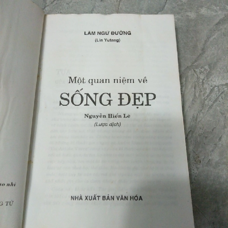 Sách Sống Đẹp - Lâm Ngữ Đường (Nguyễn Hiến Lê Dịch) - Ảnh 2
