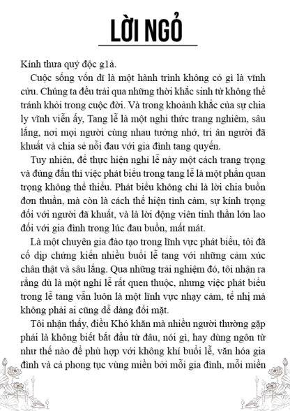 Mẫu Phát Biểu Trong Lễ Tang - Lâm Phương - Hình ảnh 5