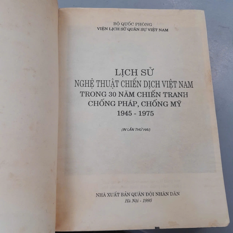 Lịch Sử Nghệ Thuật Chiến Dịch Việt Nam 1945-1975 - Hoàng Minh Thảo - Ảnh 5