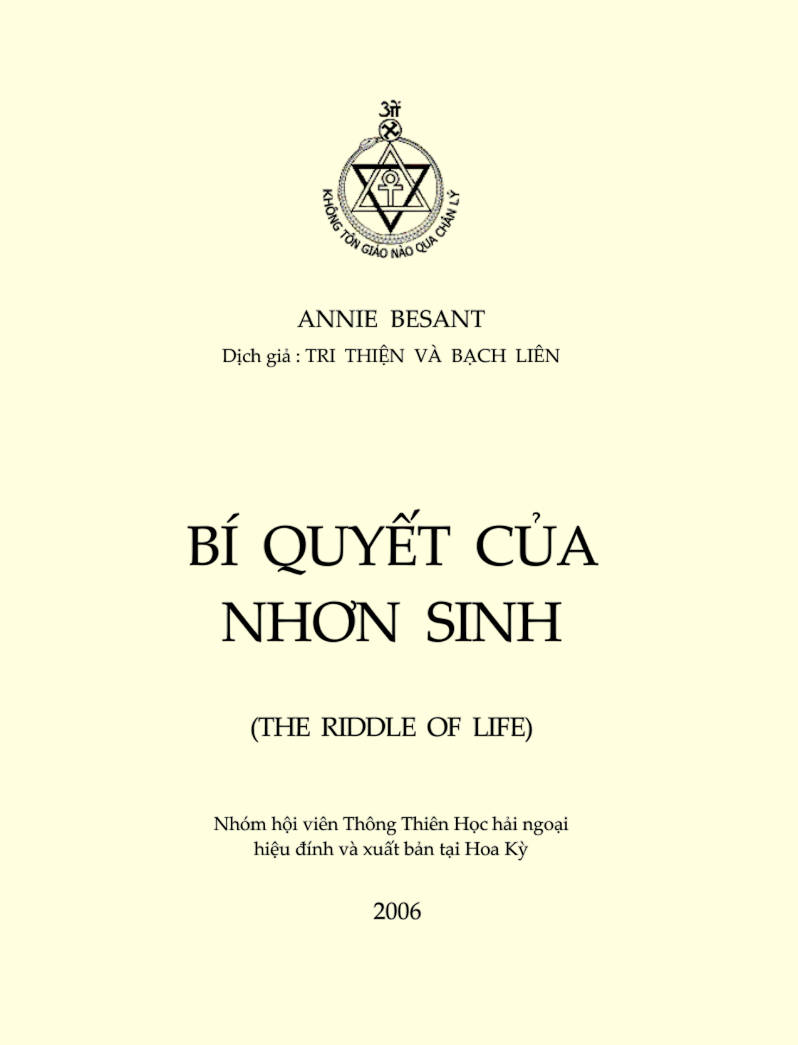 Bí Quyết Của Nhơn Sinh - Bạch Liên