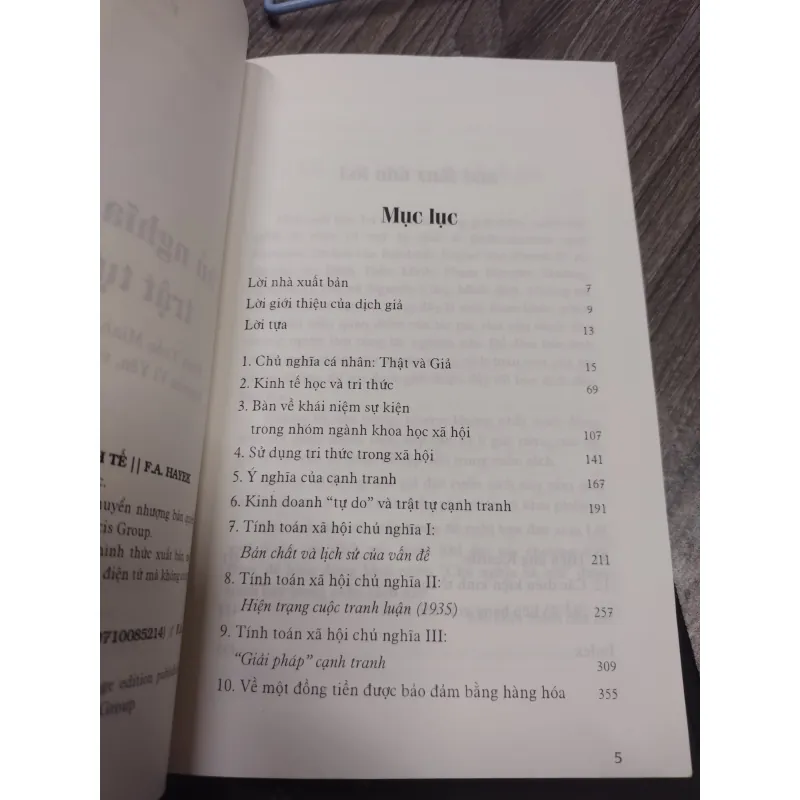 Chủ Nghĩa Cá Nhân Và Trật Tự Kinh Tế - F. A. Hayek - Ảnh 2